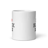 I Love Black Men White Glossy Mug